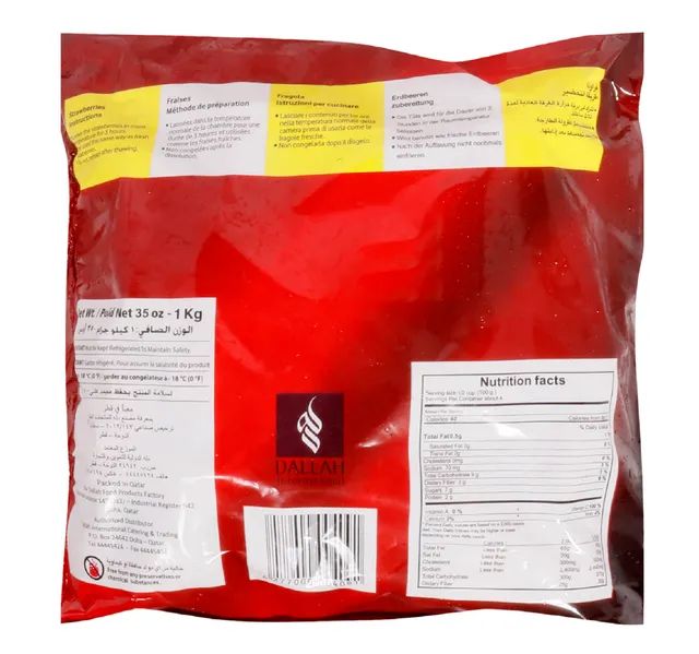 Nesma Frozen Whole Strawberries 1 Kg