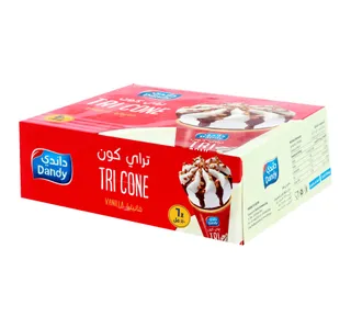 Dandy Ice Cream Tri Cone Vanilla 6 x 110 ml