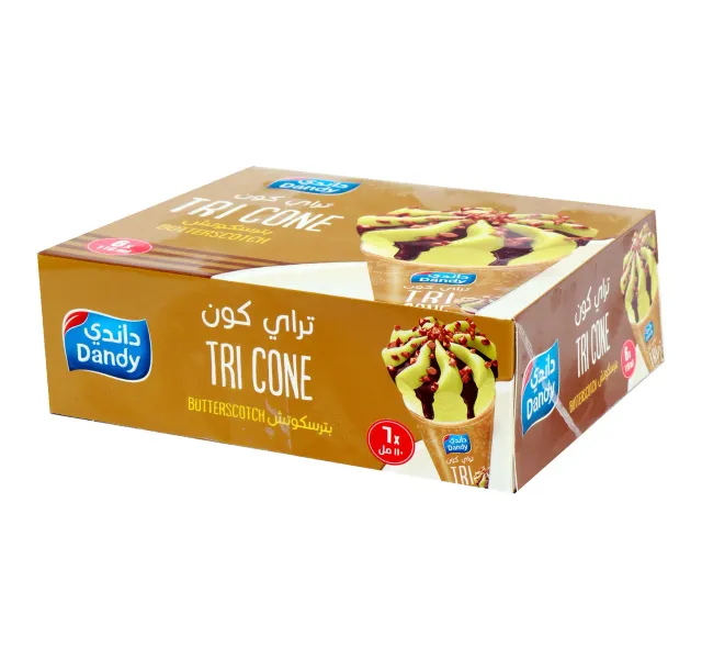 Dandy Ice Cream Tri Cone Butterscotch 6 x 110 ml