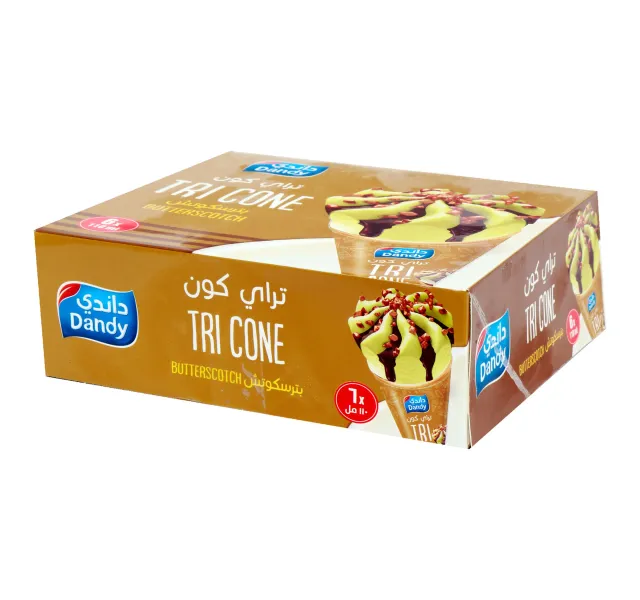 Dandy Ice Cream Tri Cone Butterscotch 6 x 110 ml