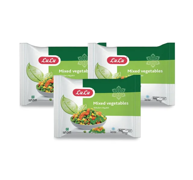 LuLu Frozen Mixed Vegetables Value Pack 3 x 400 g