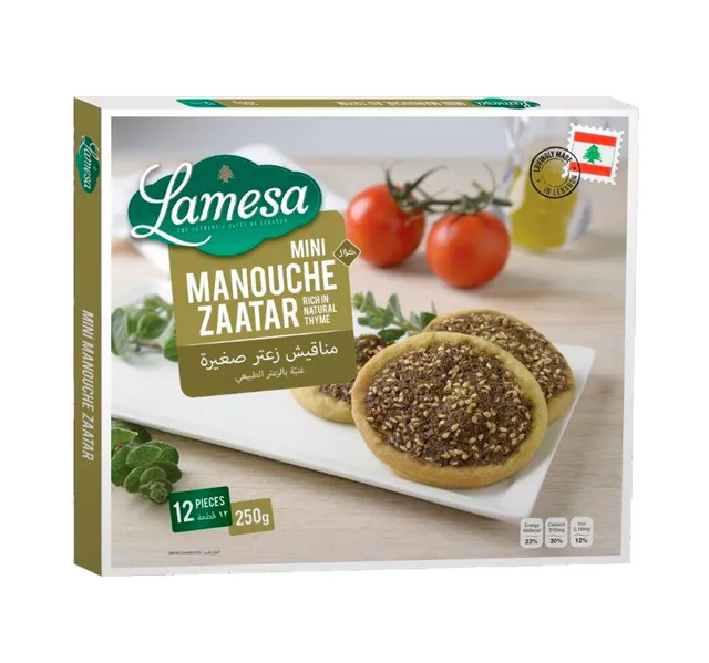 Lamesa Mini Manouche Zaatar 12 Pcs 250 G