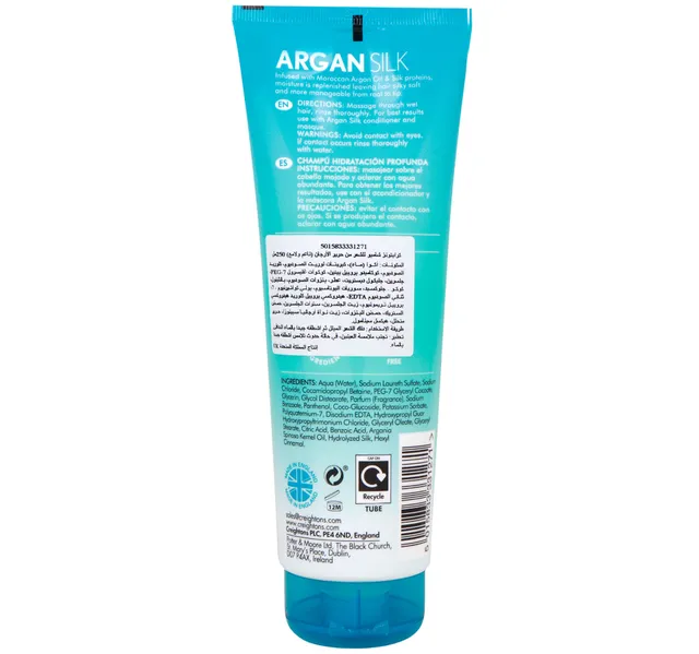 Creightons Argan Smooth Moisture Rich Shampoo 250 ml