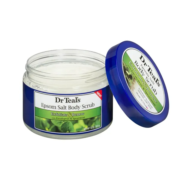 Dr Teal's Exfoliate & Renew With Eucalyptus & Spearmint Epsom Salt Body Scrub 454 g