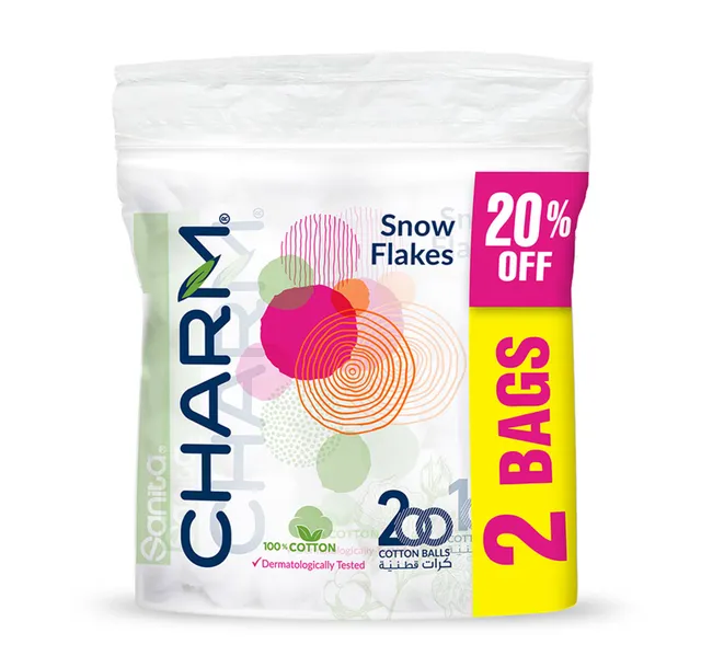 Sanita Charm Cotton Balls 200pcs