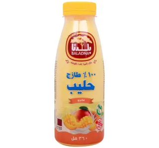 بلدنا حليب طازج بنكهة المانجو 360 ml