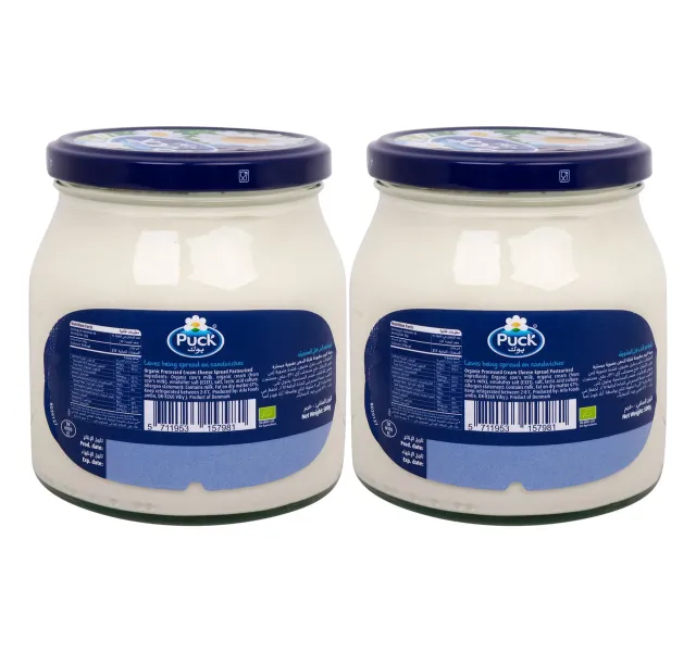 Puck Organic Cream Cheese Spread 2 x 500 g