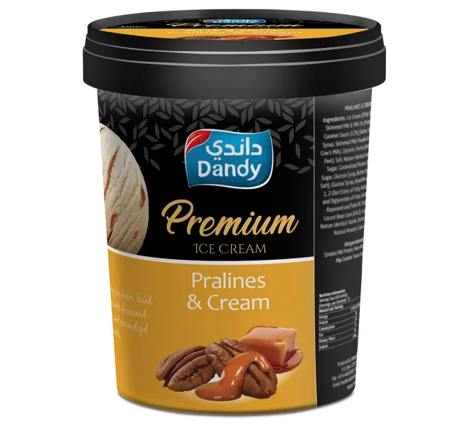 Dandy Premium Ice Cream Pralines Cream 1 Litre