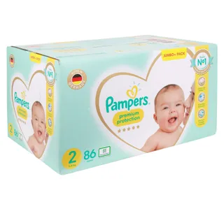 Pampers Premium Baby Diapers Size 2 3-8 kg Jumbo Pack 86 pcs