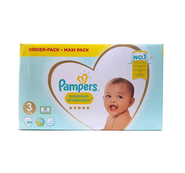 Pampers Premium Protection Maxi Pack No.3 6-10 kg 99 pcs