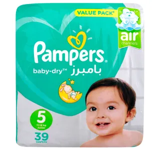Pampers Active Baby-Dry Diaper Size 5 11-16 kg 39 pcs