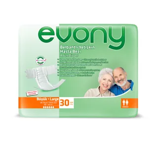 Evony Adult Diaper Unisex Large 30pcs