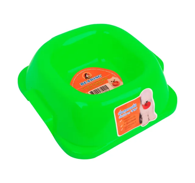 Bearing Pet Bowl Square Size Small Assorted 1 pc