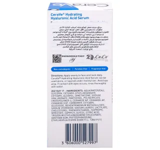 Cerave Hydrating Hyaluronic Acid Serum For Softer Skin 30 Ml