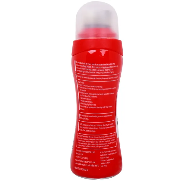 Cherry Blossom أسود سائل ملمع أحذية 85 ml