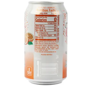 Canada Dry Mandarin Orange Sparkling Seltzer Water 355 Ml