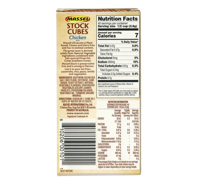 Massel Plant Based Stock Cubes Chicken 105 G