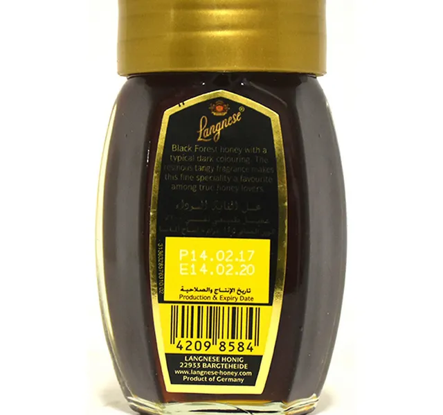 لانجنز عسل غابة سوداء 125 Gm