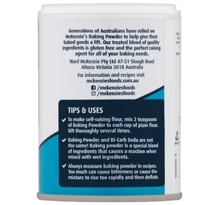Mckenzie S Gluten Free Baking Powder 125 G