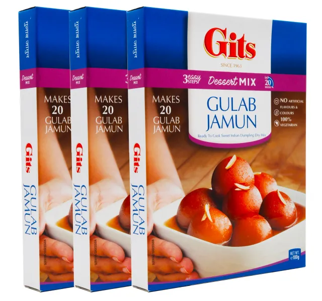 Gits Gulab Jamun Dessert Mix 3 X 100 G