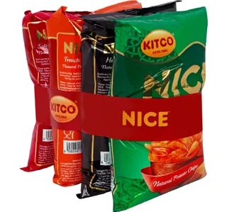 كيتكو شيبس بطاطس نايس متنوع 4 x 80 g