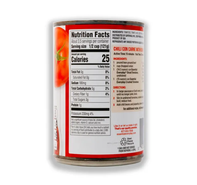 Essential Everyday Diced Tomatoes 411 g