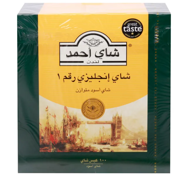 شاي أحمد شاي إنجليزي رقم 1 بدون علامة 100 كيس شاي