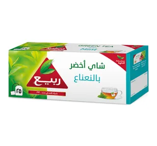 Rabea Green Tea With Mint 25 Teabags