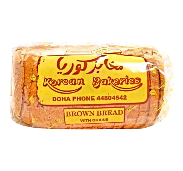 Korean Bakeries Brown Bread With Grains 1 Pc