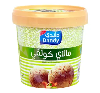 داندي آيس كريم مالاي كلفي مع فستق وكاجو 1 Litre