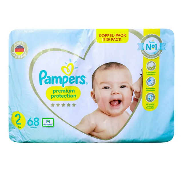 Pampers Premium Diaper Size 2 3-8 kg Big Pack 68 pcs