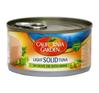 California Garden Light Solid Tuna in Olive Oil with Brine 185 g