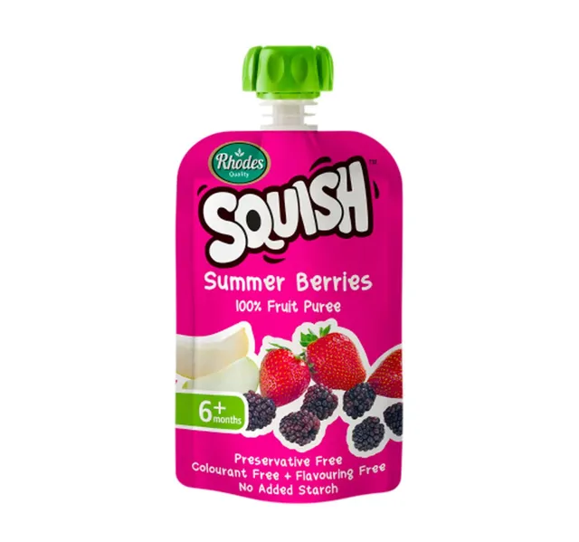 Rhodes Squish Summer Berries 100 Fruit Puree 110 Ml
