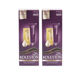 Koleston Hair Dye 304 0 Medium Brown 2 X 50 Ml