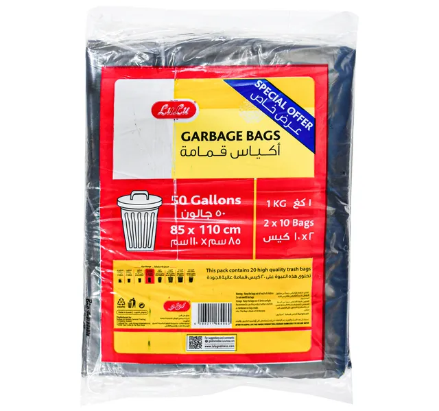 Lulu Garbage Bags 50 Gallons Size 85cm X 110cm 2 X 10pcs