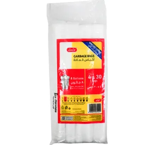 LuLu Garbage Bags Roll 8 Gallons Size 45 x 56cm 4 x 30pcs
