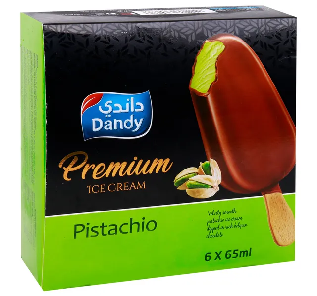 داندی ستيك آيس كريم فستق بريميوم 6 X 65 Ml