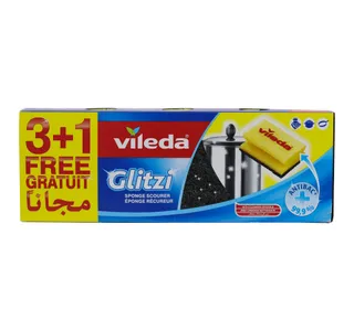 فيليدا جليتزي ليف تنظيف إسفنجية 3+1
