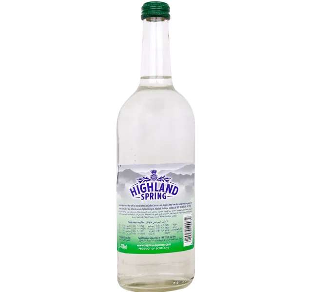هايلاند سبرينج ماء معدني فوار زجاجة زجاج 750 Ml