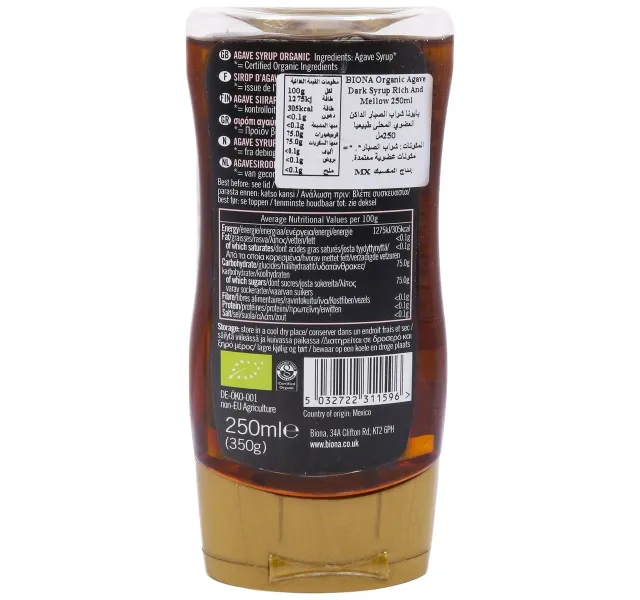 Biona Organic Agave Dark Syrup 250 ml