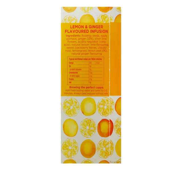 Tetley Lemon Ginger Tea 25 Pcs