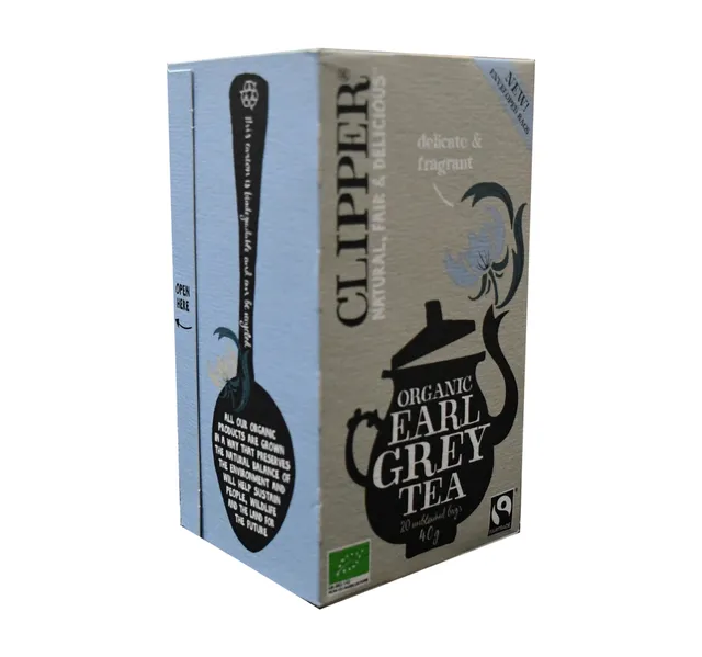 Clipper Organic Earl Grey Tea 20 Teabags 40 G