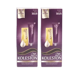Koleston Hair Dye 303 0 Dark Brown 2 X 50 Ml