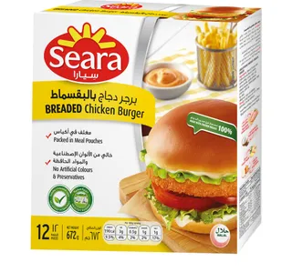 سيارا برجر دجاج مغطى بالبقسماط 672 g