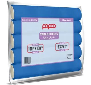 Top Plastic Table Sheets Assorted Size 100cm X 100cm 25meter 5 Rolls