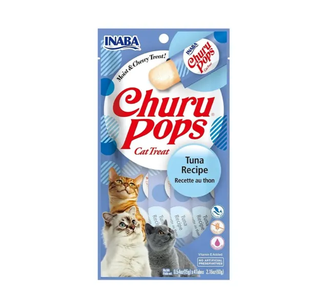 Inaba Churu Pops Cat Food Tuna Recipe 60 G 4 Pcs