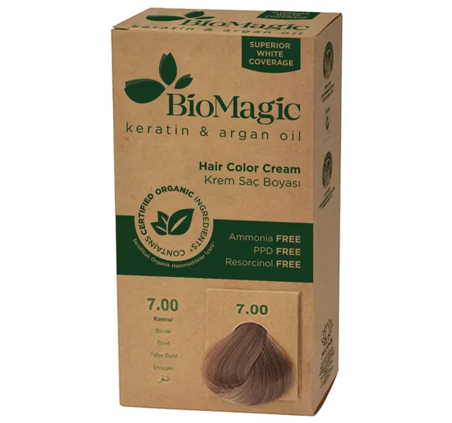 Bio Magic Keratin & Argan Oil Hair Color Cream Blonde 7.00 1 pkt