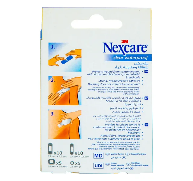 نيكس كير كلير ووتر بروف بانديج اسورتد 30 pcs
