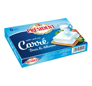 بريزيدنت 6 حصص جبن مربع 84 جرام