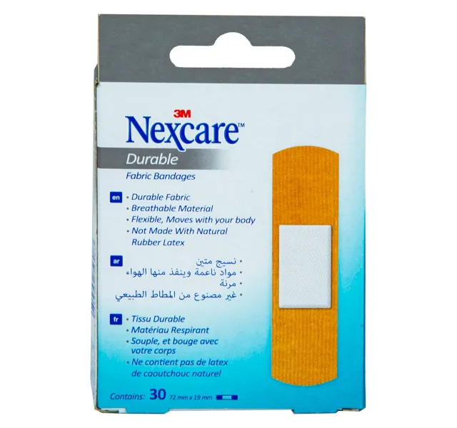 Nexcare 3m Durable Fabric Bandages 72x19mm 30 Pcs